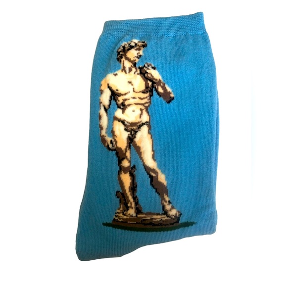 Statue of David Michelangelo Florence Italy Women’s Socks 6-9 - Picture 2 of 4